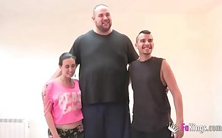 A teen, a GIANT and a big dick! People's porn at FAKings!