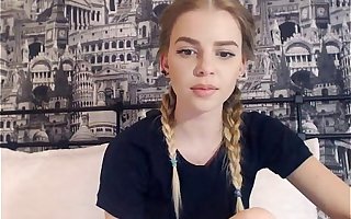 19 Year Old Teen Shows Her Perfect Tits Unaffected by Webcam Part 2