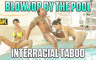 BLACK4K. Daughter gets blacked while rich parents are very different from at hom