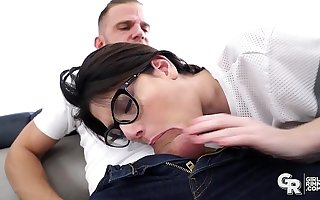 GIRLSRIMMING - Unique rimming and fab anal sex with microscopic teen Sara Bell