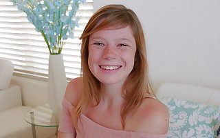 Cute Teen Redhead With Freckles Orgasms During Pick POV